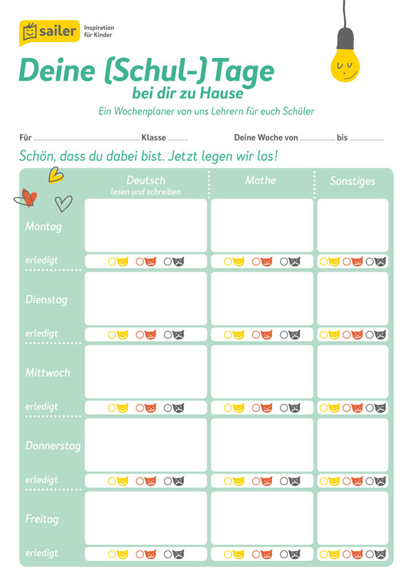 Lehrer-Wochenplan-Seite-1 Geschenkurkunde