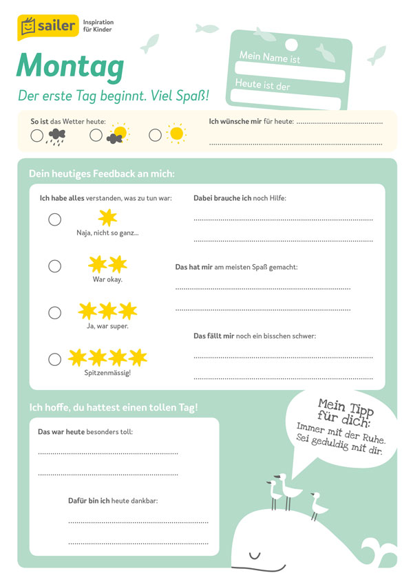 Lehrer-Wochenplan-Seite-2 Geschenkurkunde