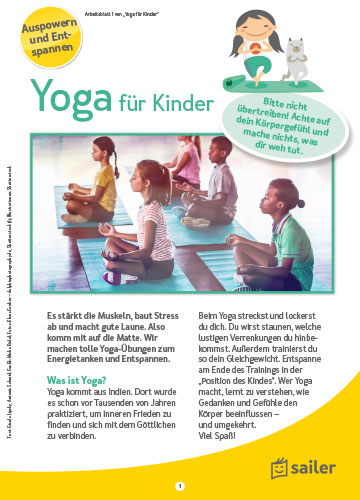 arbeitsblatt-yoga Geschenkurkunde
