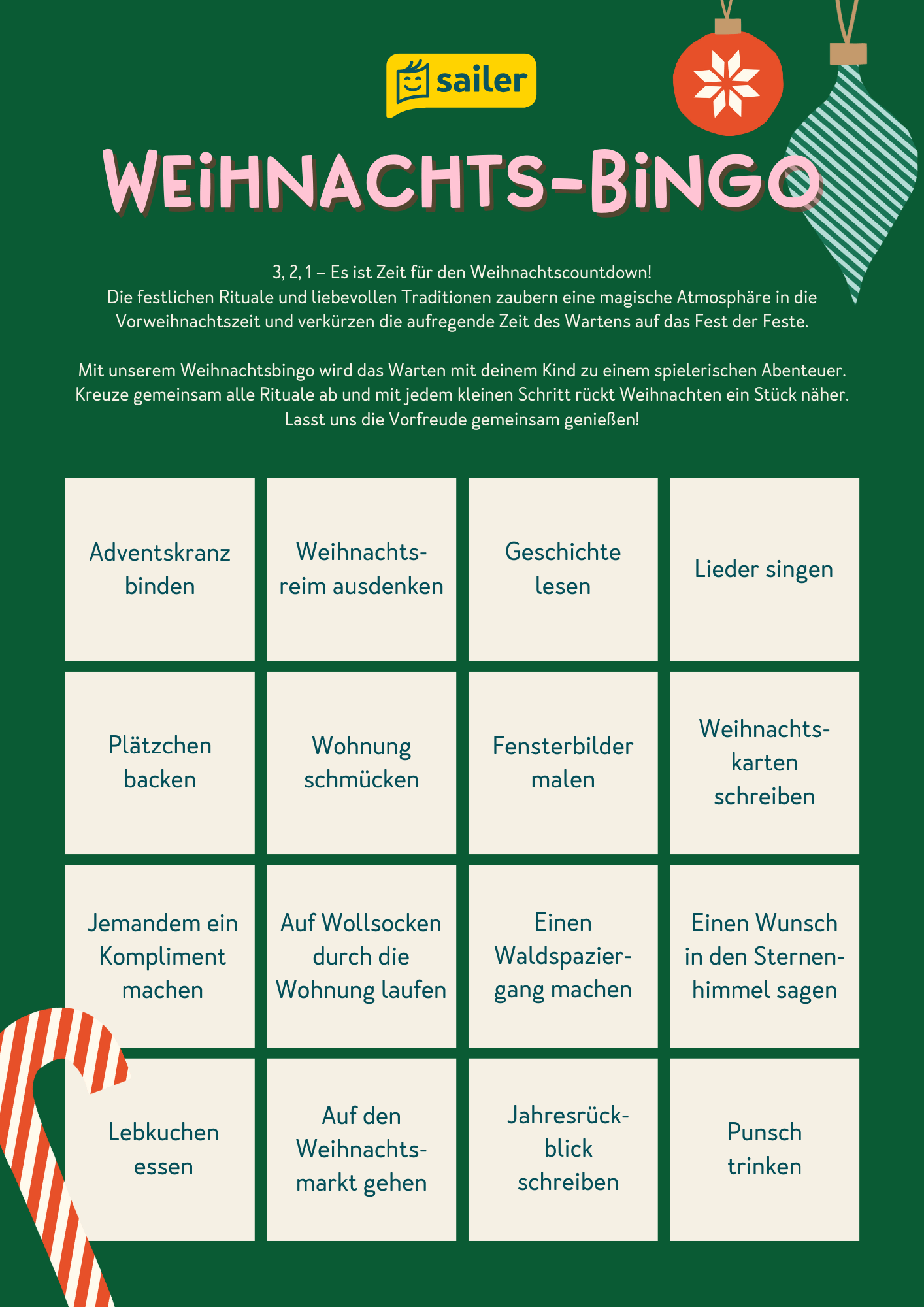 Weihnachts-Bingo Weihnachts-Bingo